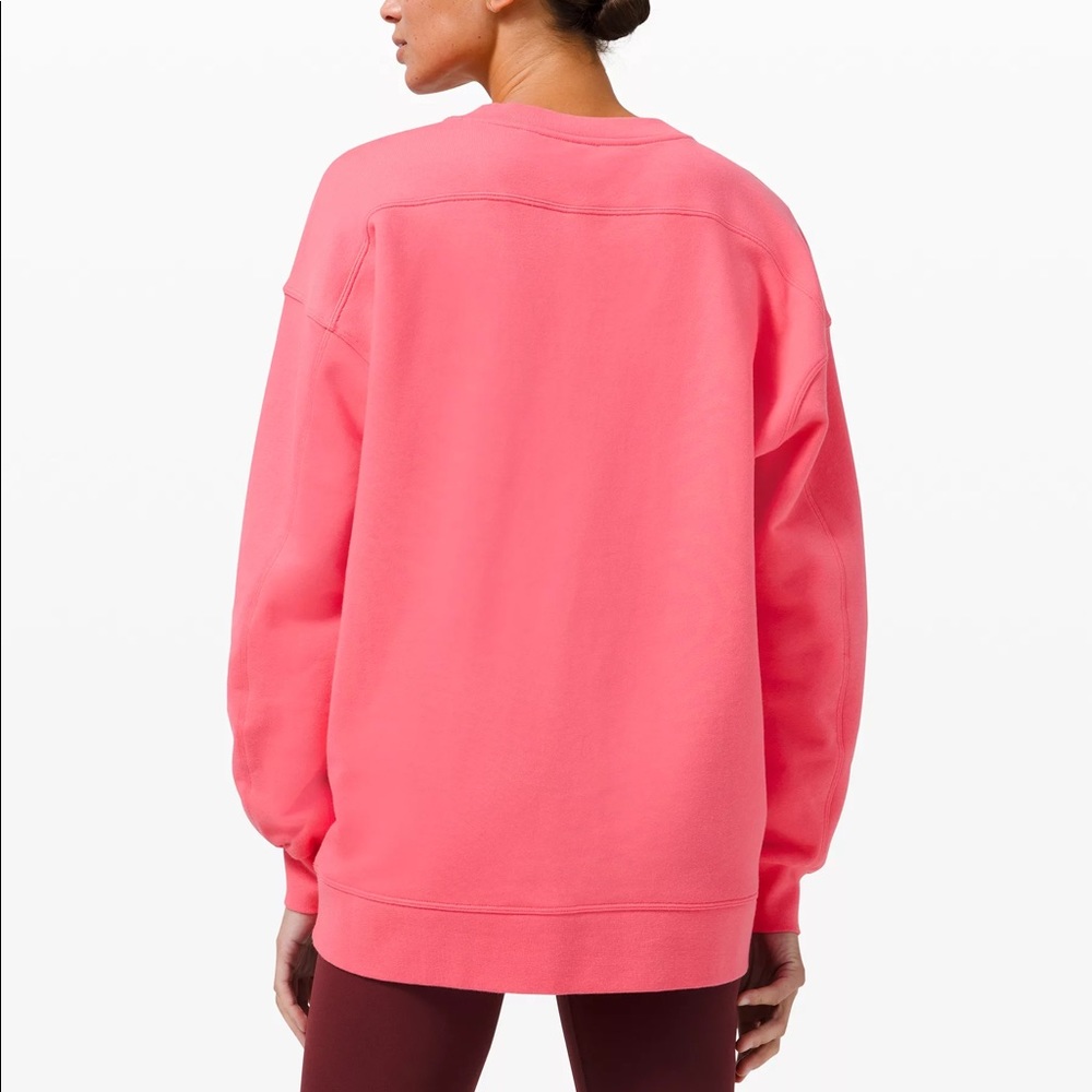 Lululemon perfectly oversized crew guava pink